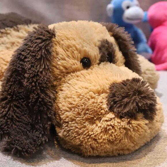Floppy Stuffed Dog Plush Toy 20 Inch Brown Beagle Labrador Puppy Gift for Kids - Picture 2 of 9